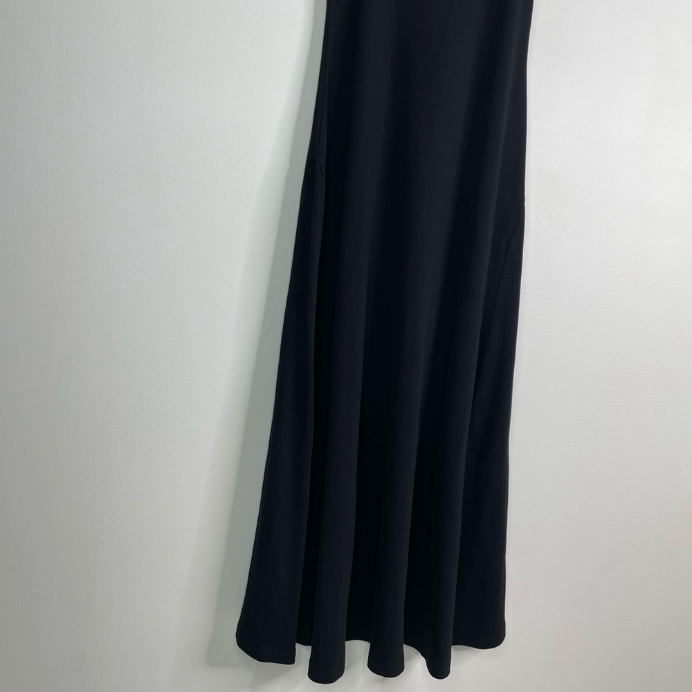 Ribbed Black Coquette Fairycore Whimsigoth Sleeveless spaghetti Dress size XS - Picture 6 of 9